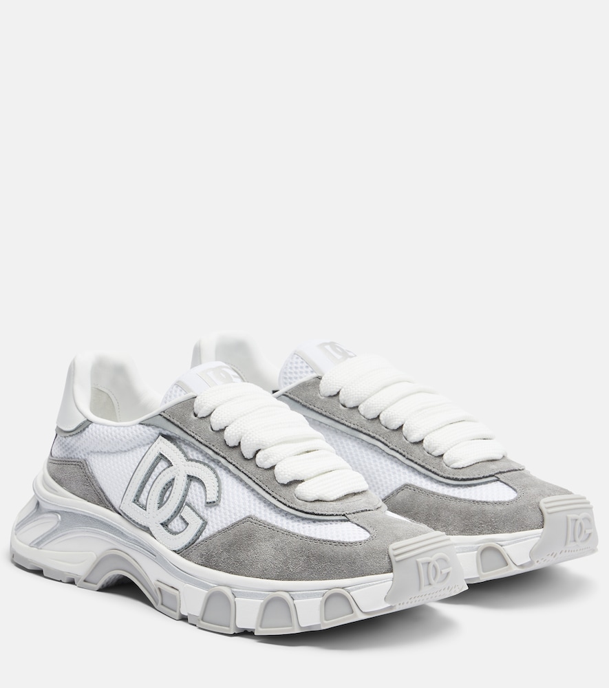 Dolce & Gabbana Runner suede-trimmed sneakers
