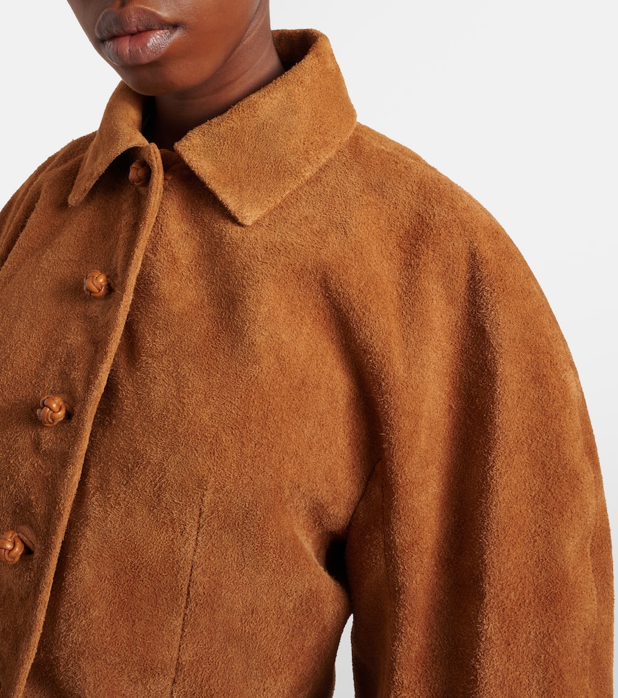  Rohe Róhe Cropped-jacke Aus Veloursleder 
