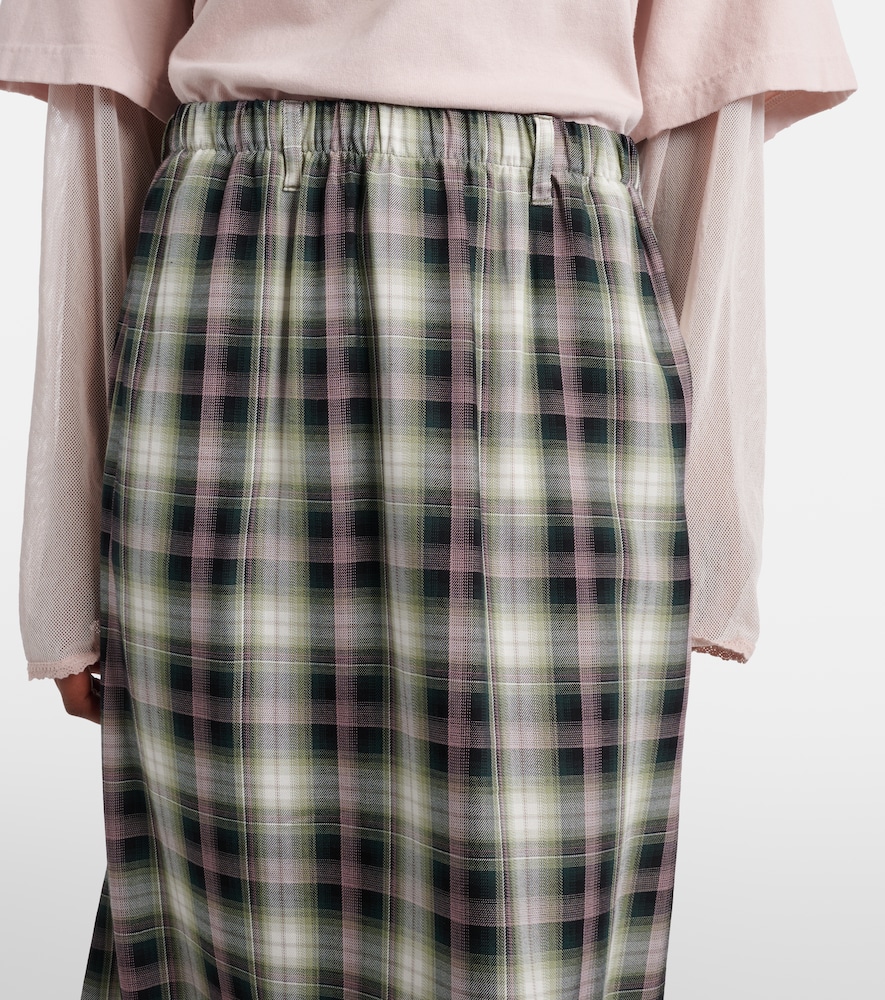  Acne Studios Acne Studios Izetta Checked Midi Skirt 