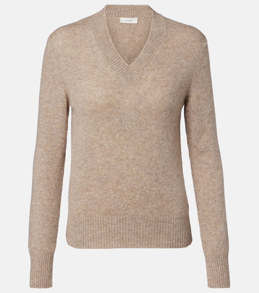 The Row Nalini Cashmere Sweater In Brown
