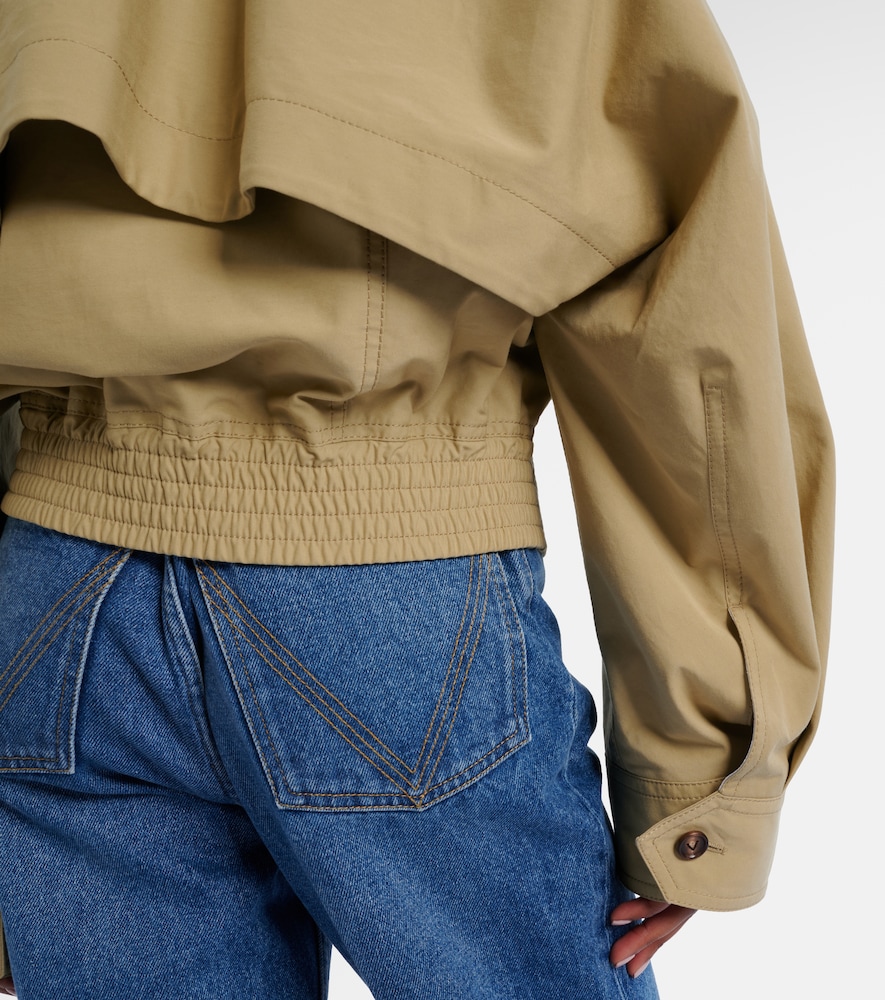  Bottega Veneta Bottega Veneta Blouson Intrecciato Mit Leder 