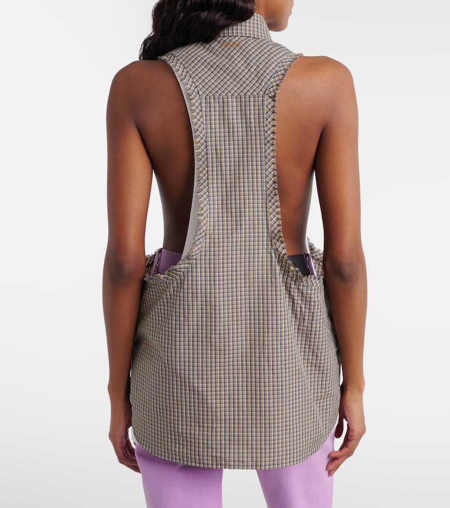  Versace Versace Checked Cotton Shirt 