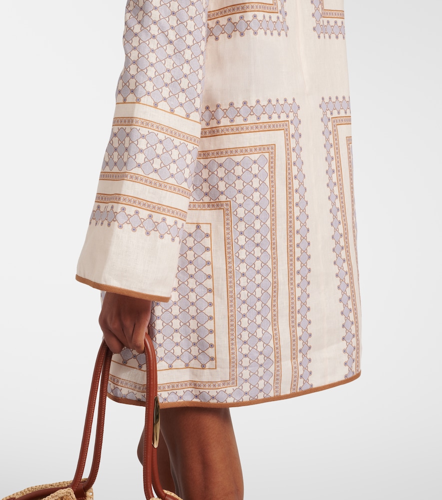  Zimmermann Zimmermann Bedrucktes Minikleid Aus Leinen 