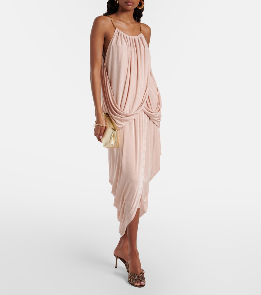 Xu Zhi Chain-detail draped top