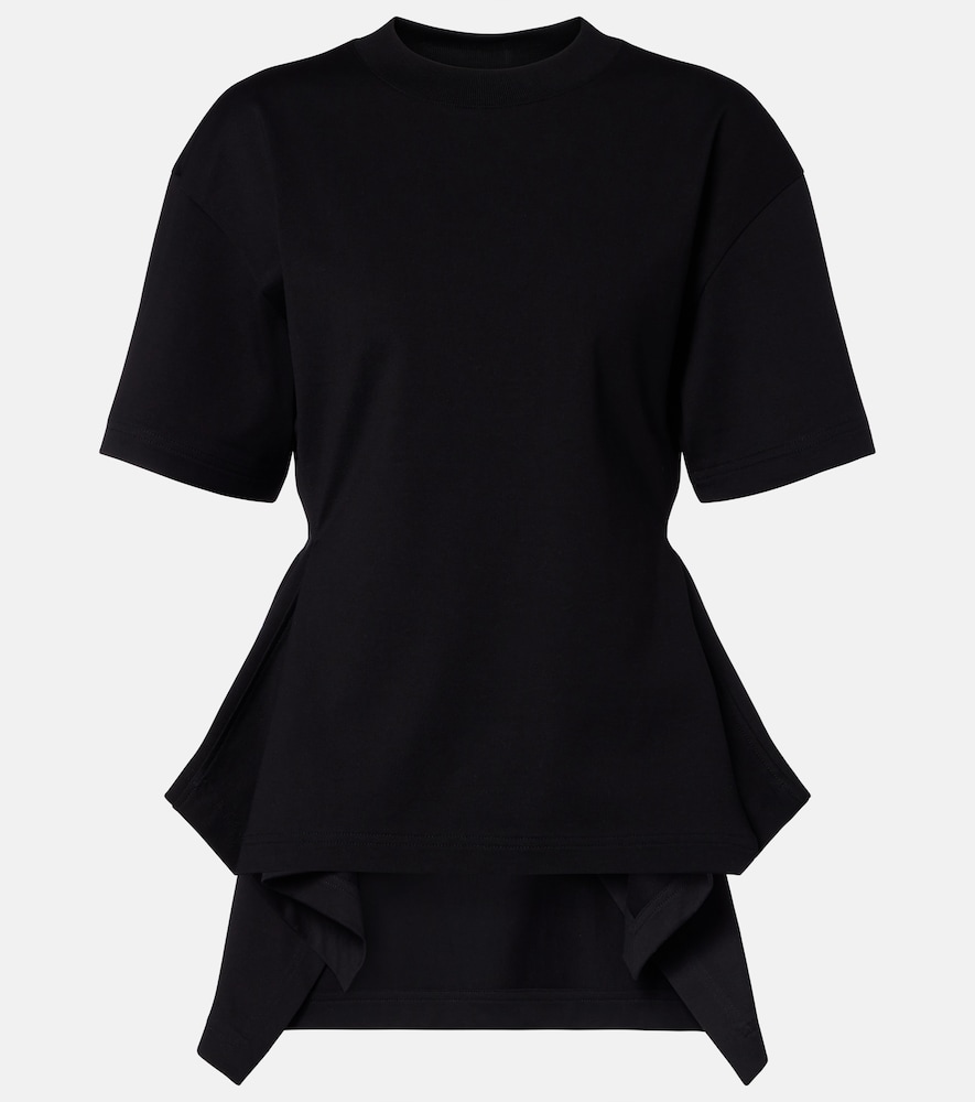 Alaia Alaïa Peplum cotton jersey T-shirt