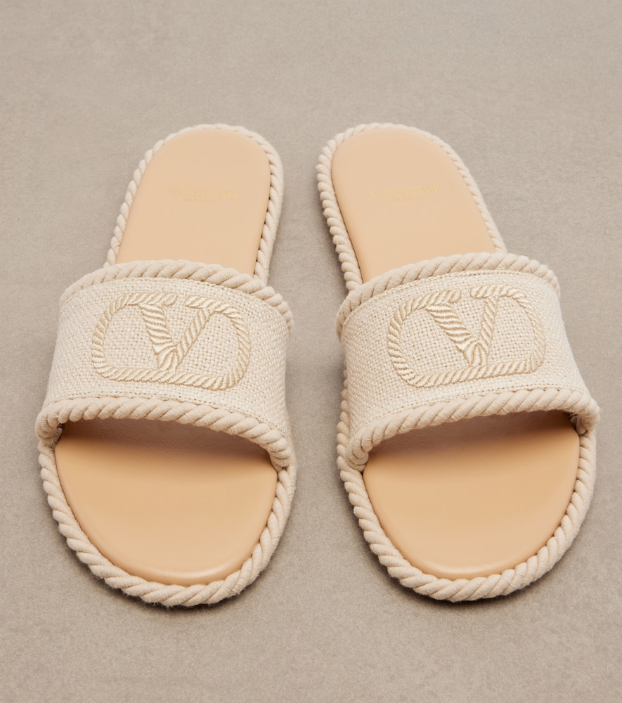  Valentino Garavani Valentino Garavani Pantoletten Vlogo Torchon 