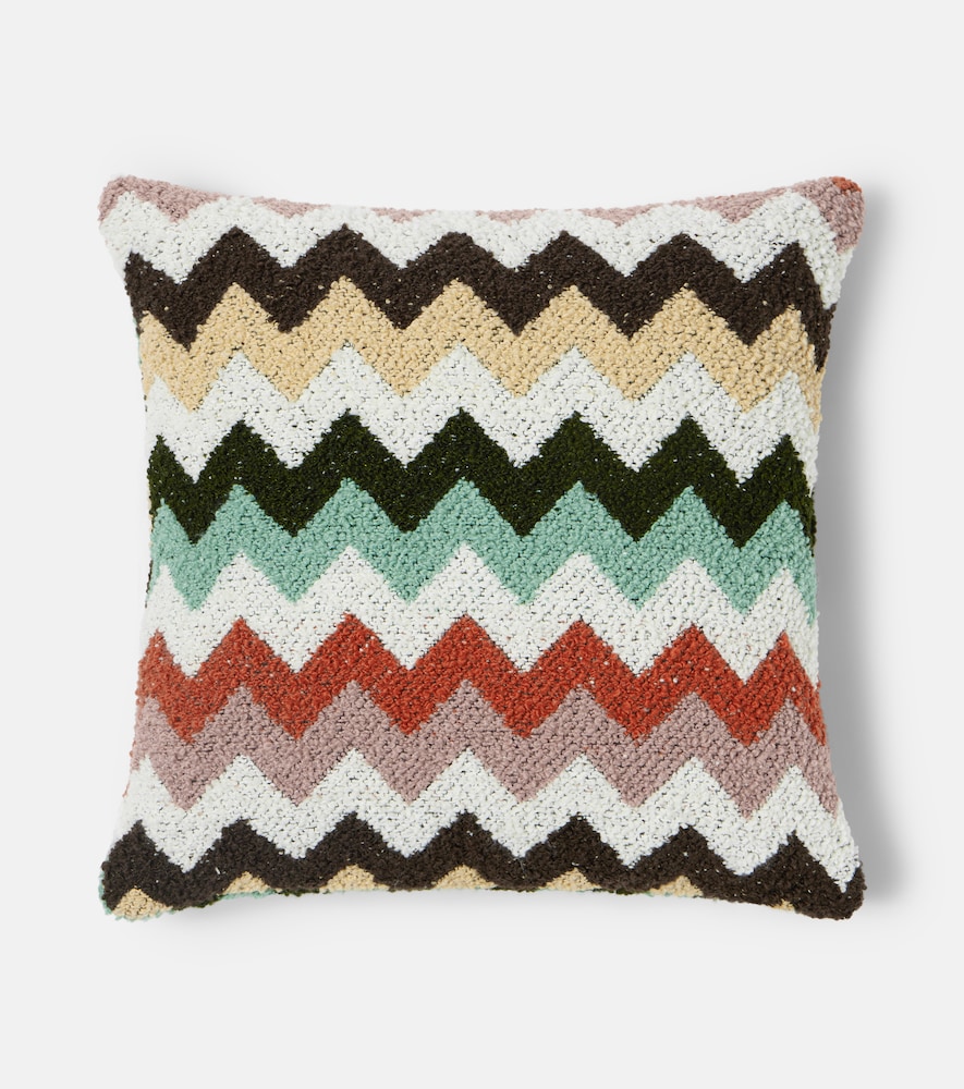 Missoni Riccio Zigzag Cotton Bouclé Cushion In Multi