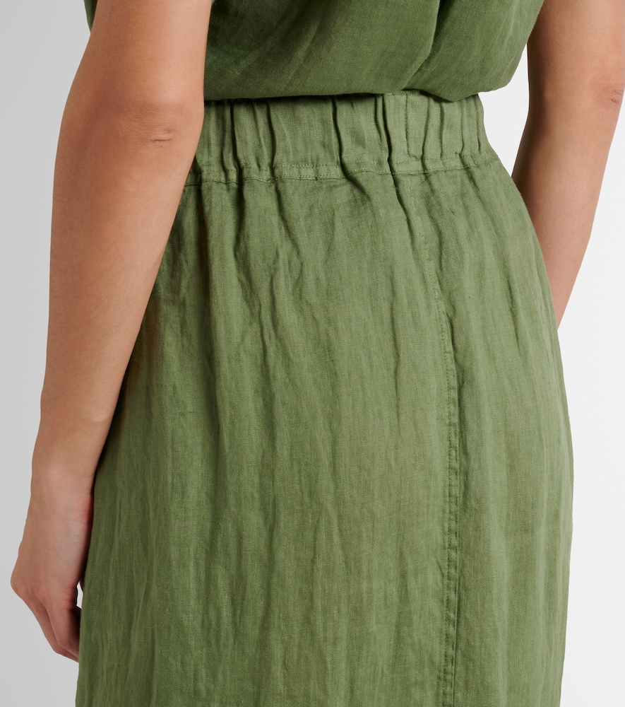  Velvet Velvet Midirock Linda Aus Leinen 
