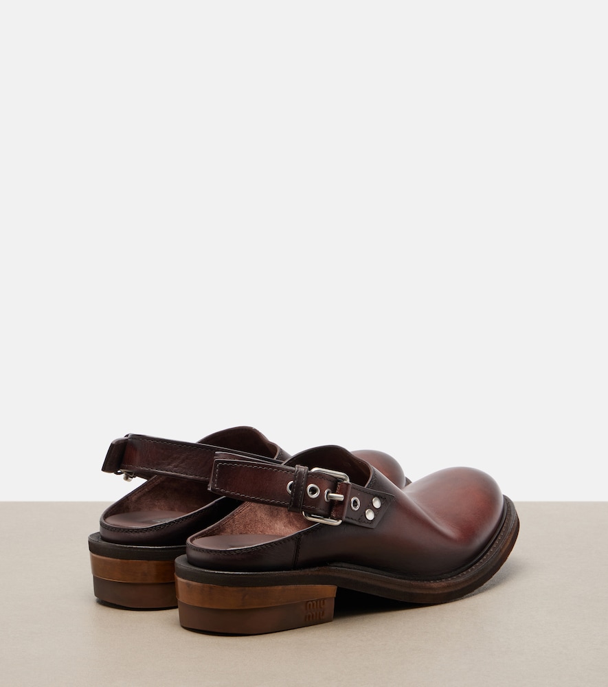  Miu Miu Miu Miu Clogs Foule Aus Leder 