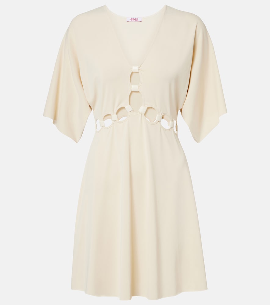 Eres Connection cutout jersey minidress