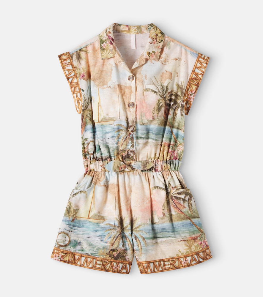 Zimmermann Zimmermann Kids Mahon printed cotton romper　Zimmermann キッズ マホン プリント コットン ロンパース