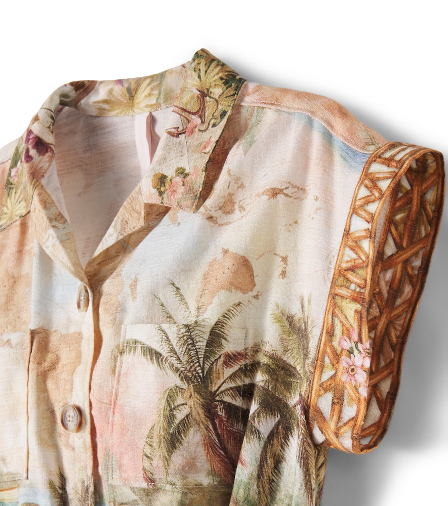  Zimmermann Kids Zimmermann Kids Mahon Printed Cotton Romper 