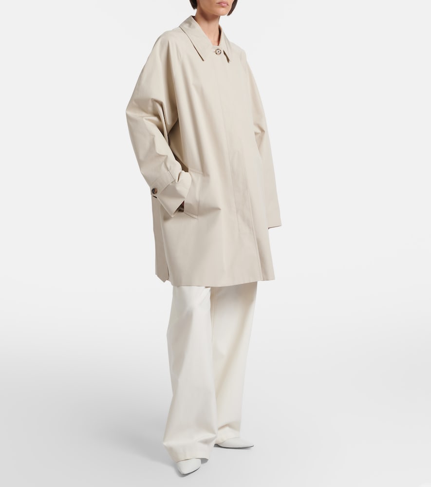 Amaya Belted Cotton Car Coat