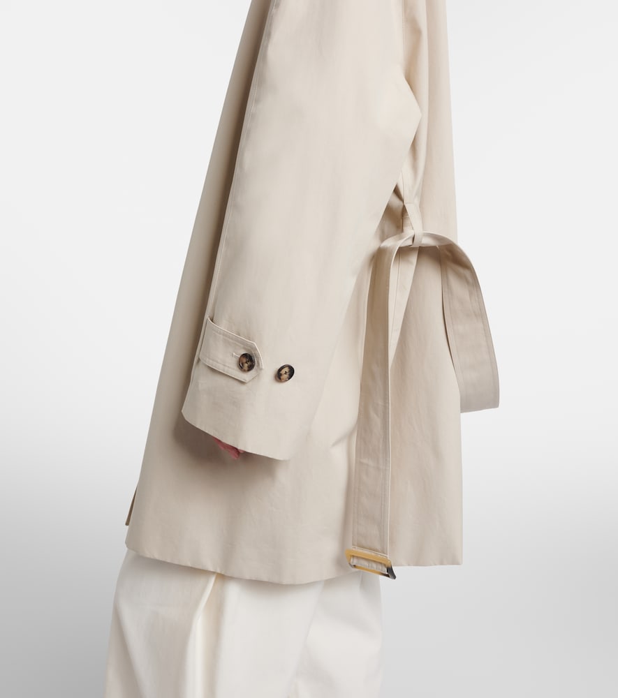 Amaya Belted Cotton Car Coat