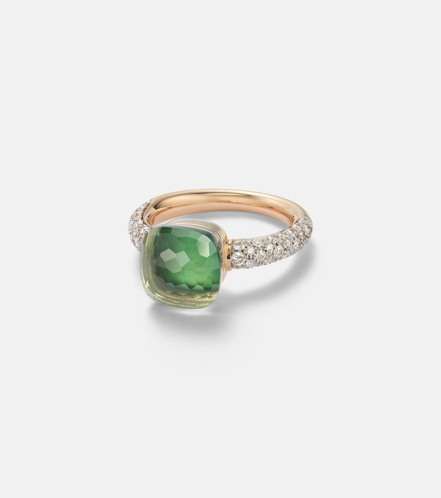 Pomellato Nudo Classic 18kt white and rose gold ring with gemstones | Thumbnail 6