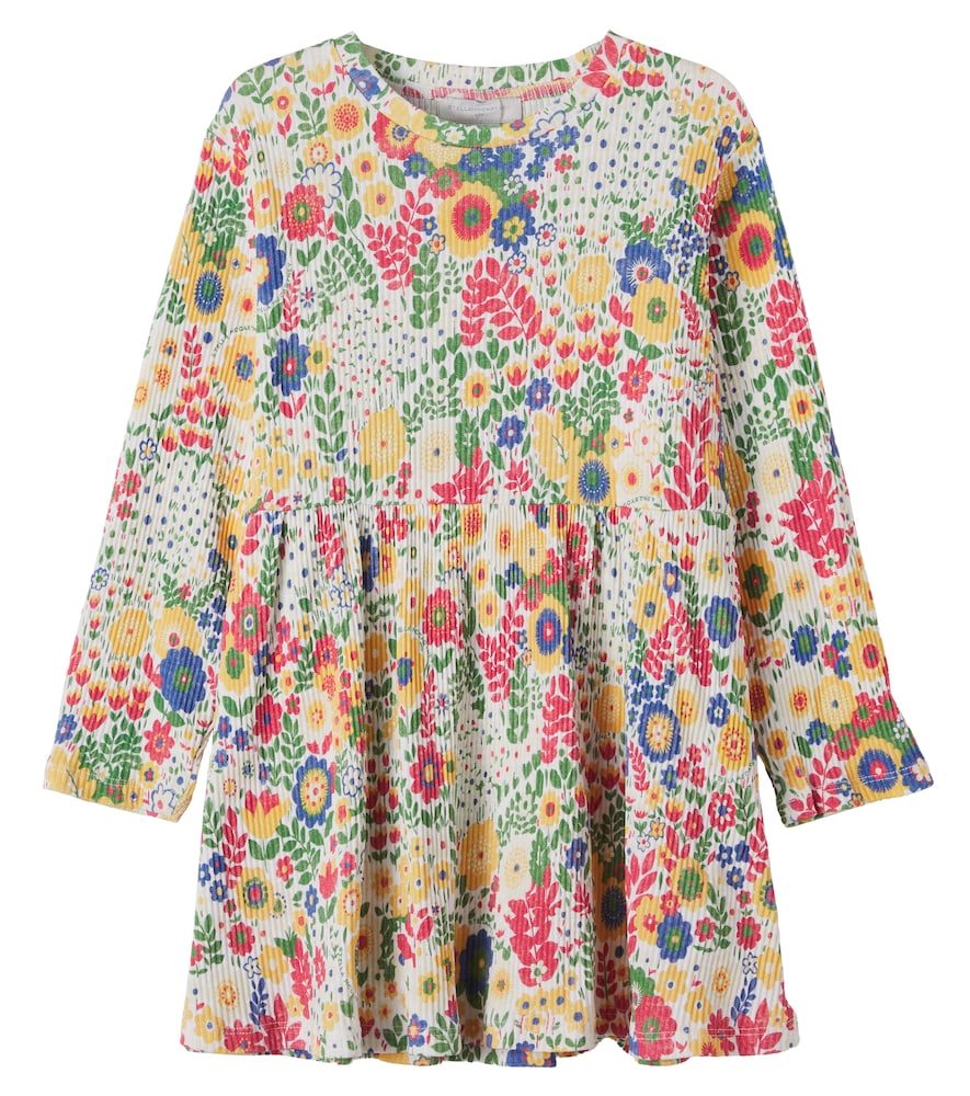 Stella McCartney Kids Floral ribbed-knit cotton jersey dress　Stella McCartney キッズ フローラル リブニット コットンジャージー ドレス Stella