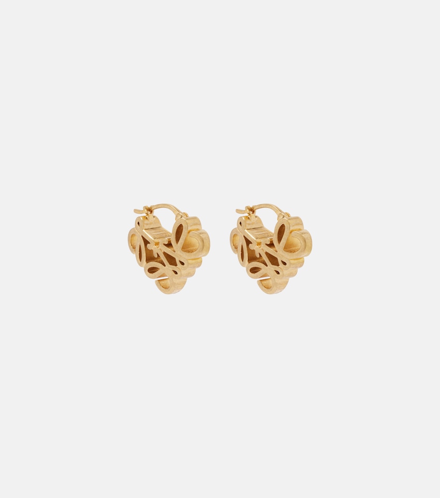 Loewe Anagram Bombé Earrings In Gold