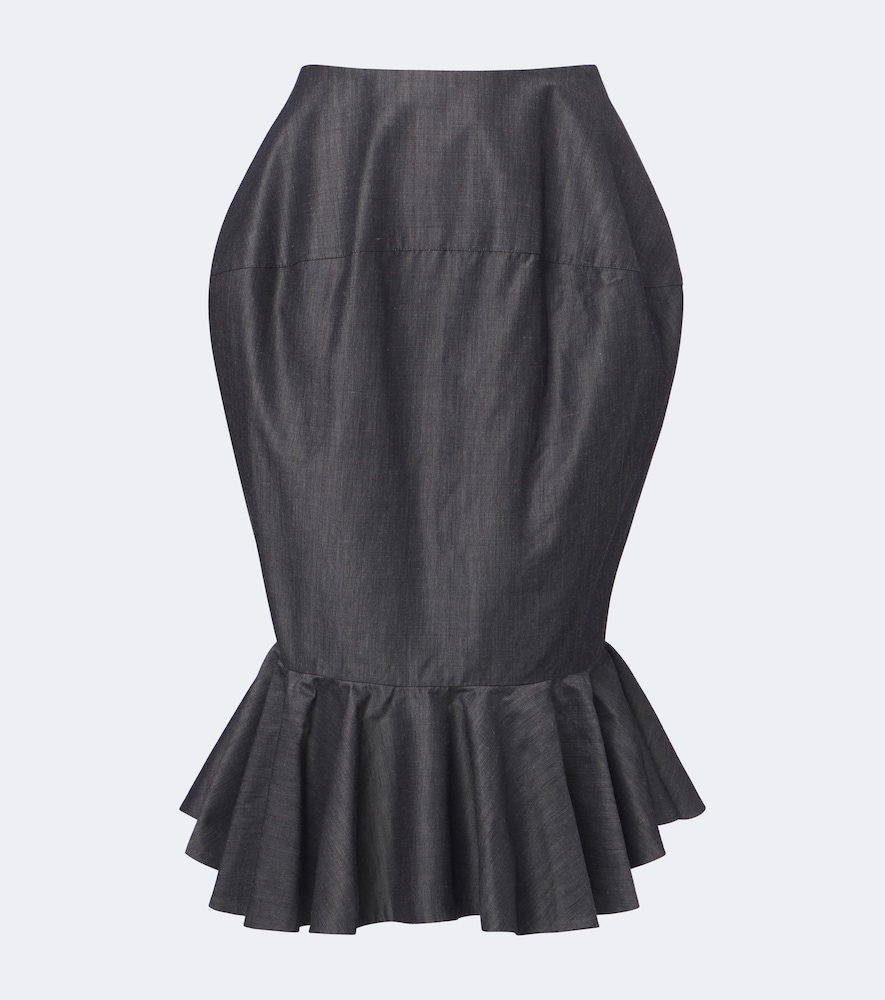 Palmier Cotton And Mohair-Blend Midi