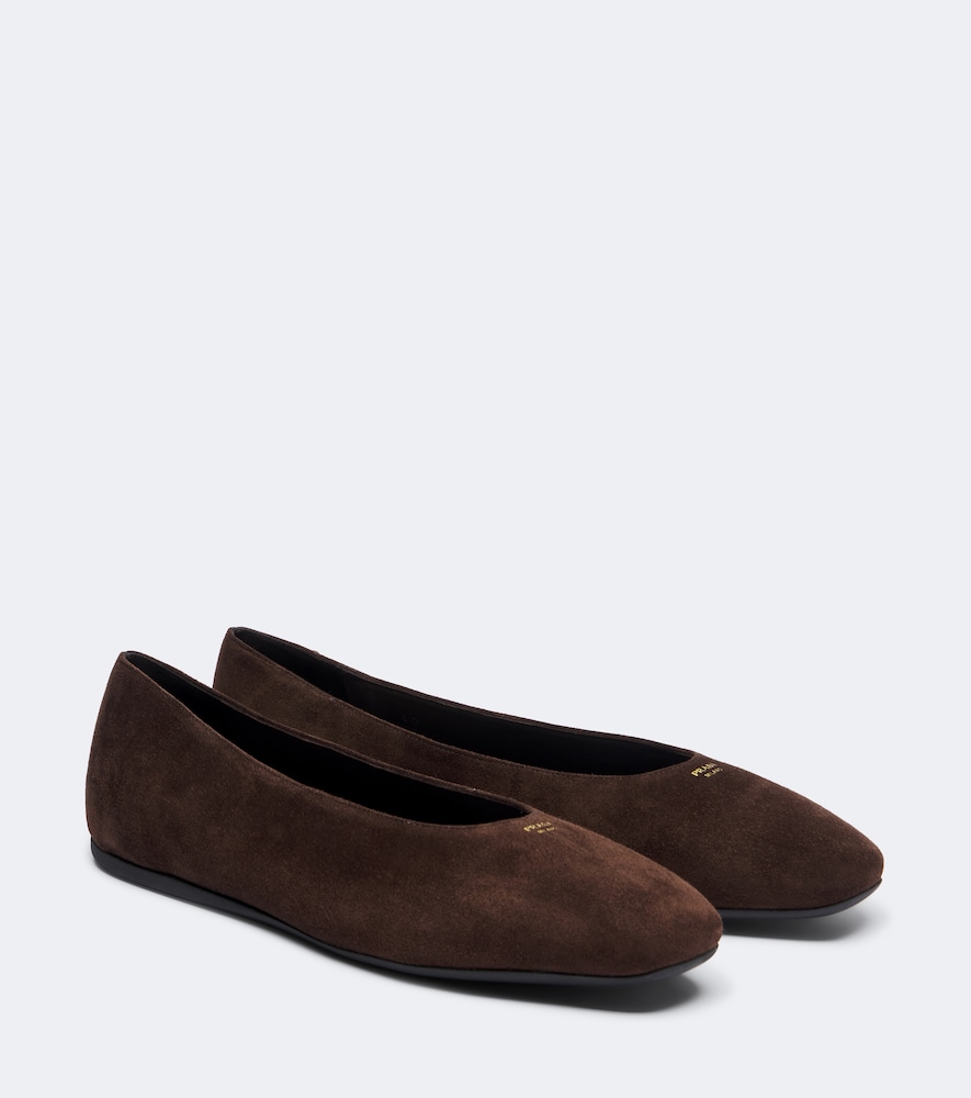 Ballerinas aus Veloursleder