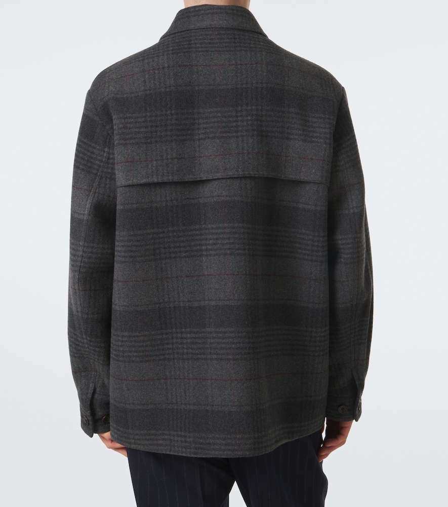 Purple Label Chancery Wool And Cashmere Overshirt