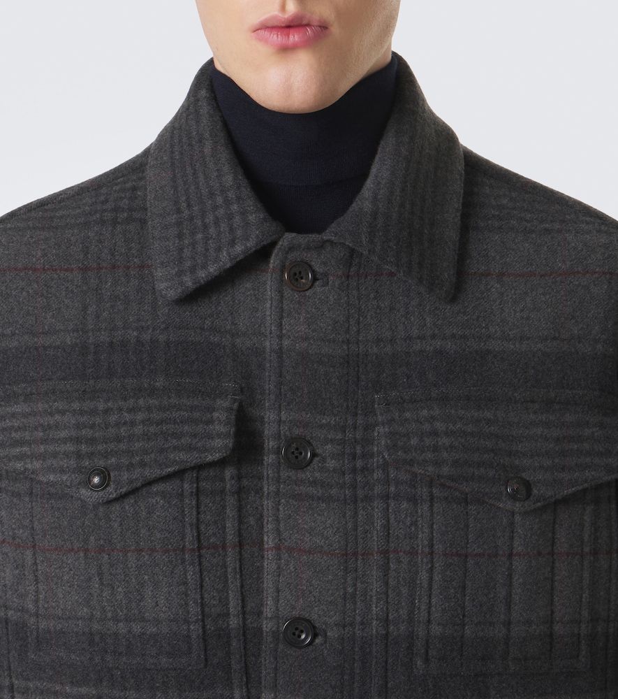 Purple Label Chancery Wool And Cashmere Overshirt