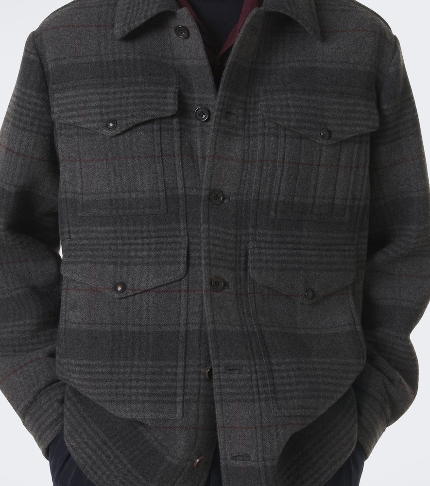 Purple Label Chancery Wool And Cashmere Overshirt