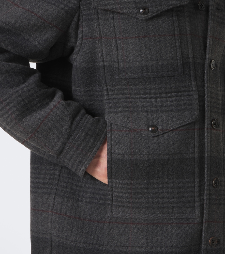 Purple Label Chancery Wool And Cashmere Overshirt