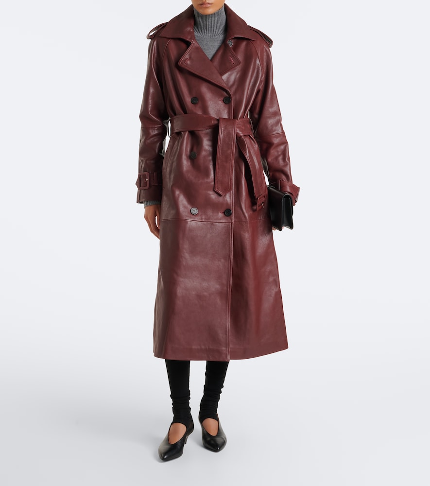 Noorah Belted Double-Breasted Coat