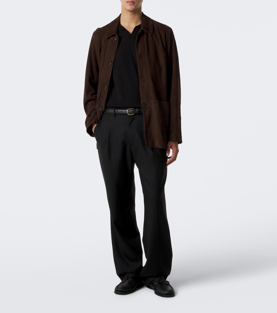 David Cashmere And Silk Polo Sweater