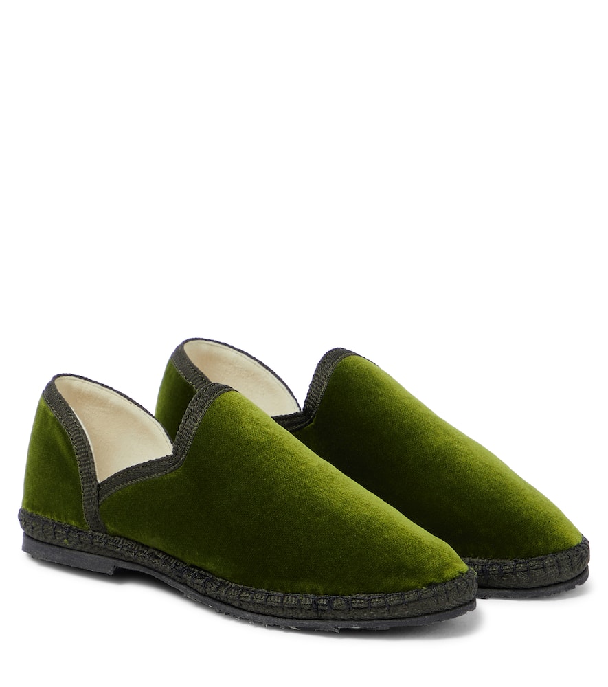 The Row Kids Friulane velvet loafers