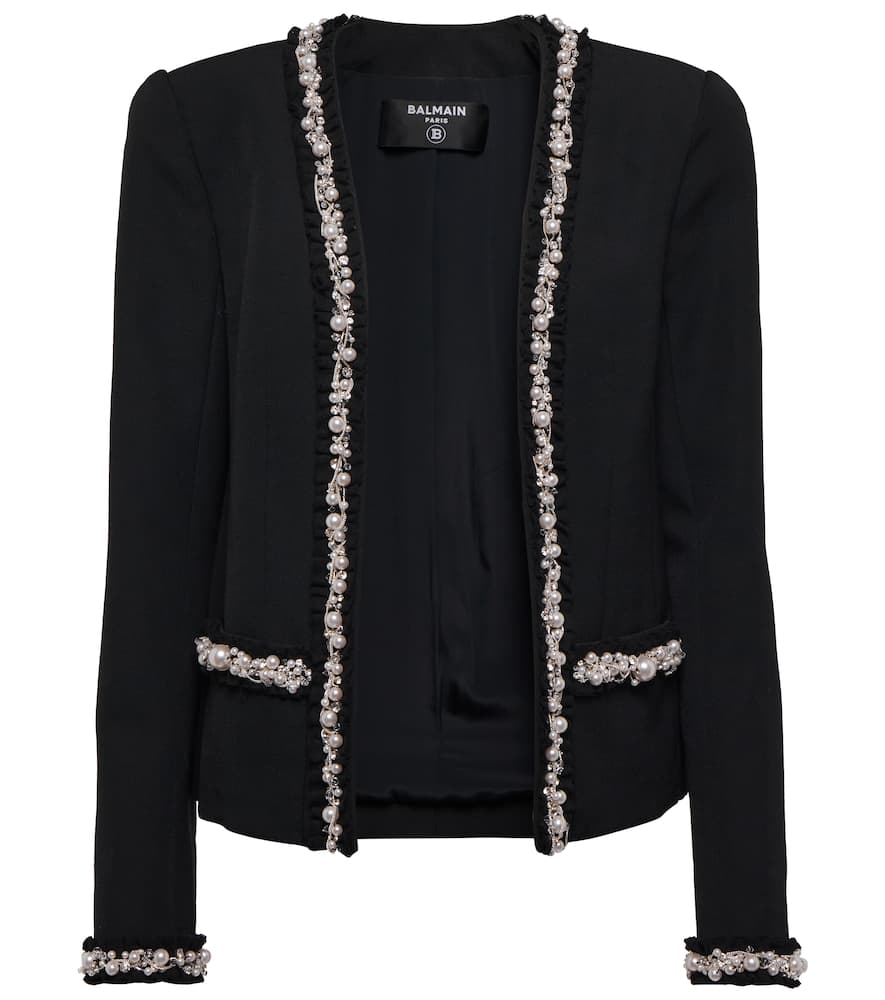 Balmain Embellished wool jacket