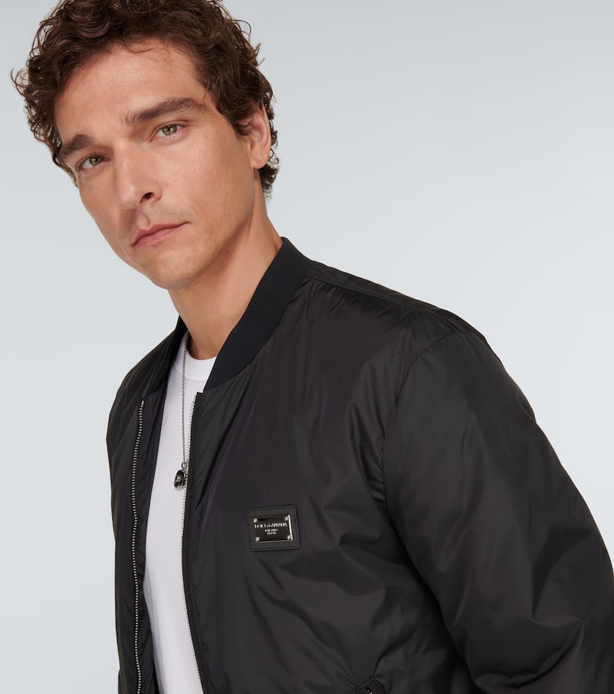 Dolce & Gabbana Bomber Jacket In Black