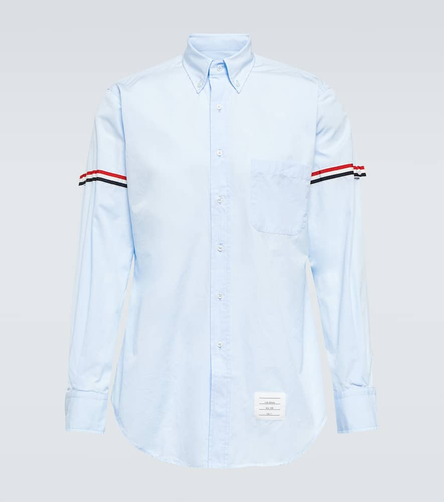 THOM BROWNE COTTON POPLIN ARMBAND SHIRT