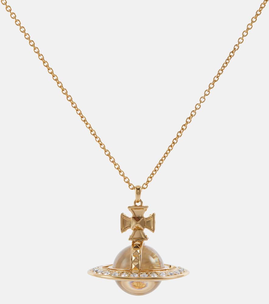 Vivienne Westwood Crystal-embellished pendant necklace