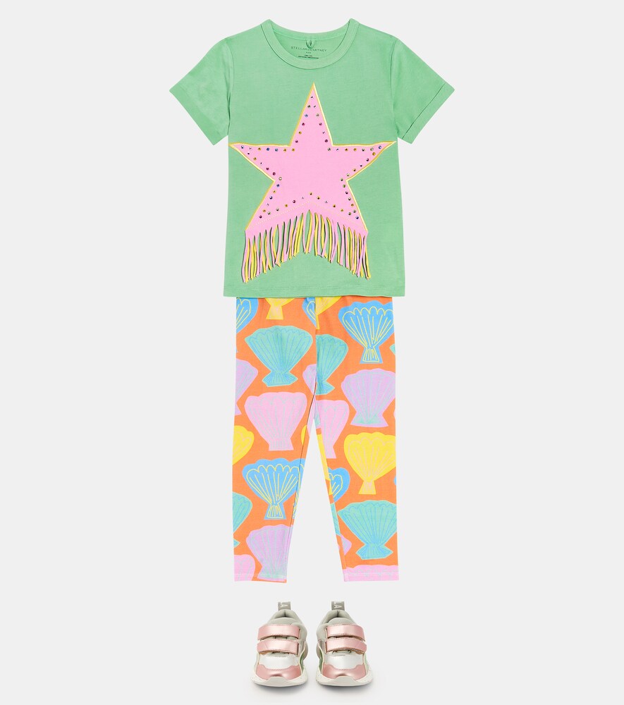  Stella Mccartney Kids Stella Mccartney Kids Embellished Cotton T-shirt 