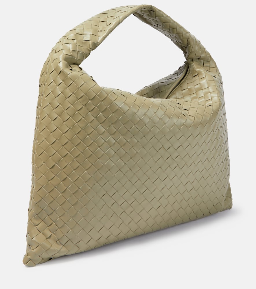 Bottega Veneta Hop Large Leather Tote Bag In Beige