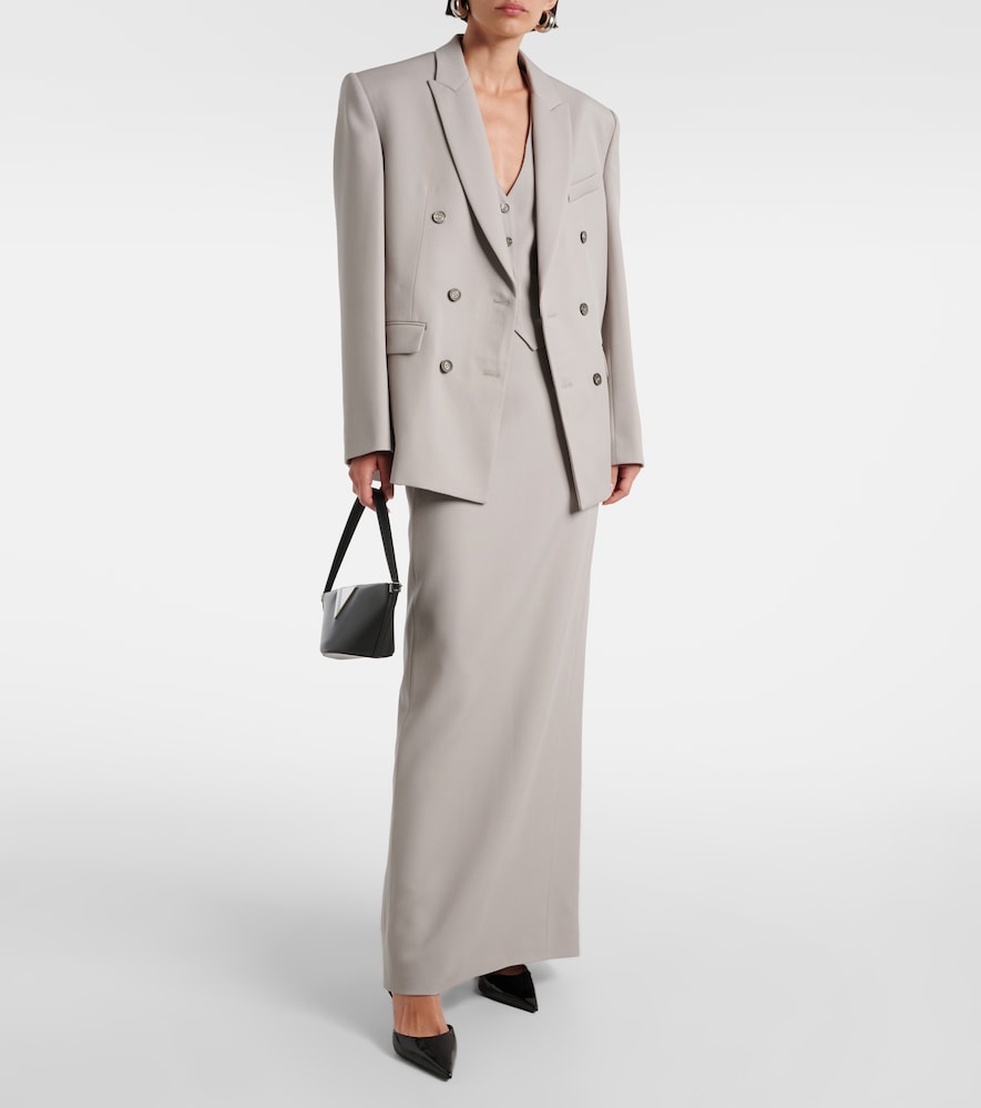 Wardrobe. NYC Column virgin wool maxi skirt
