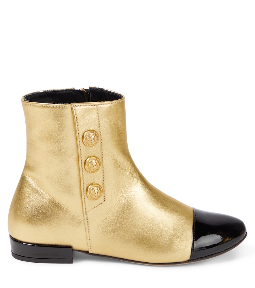  Balmain Kids Balmain Kids Ankle Boots Aus Metallic-leder 