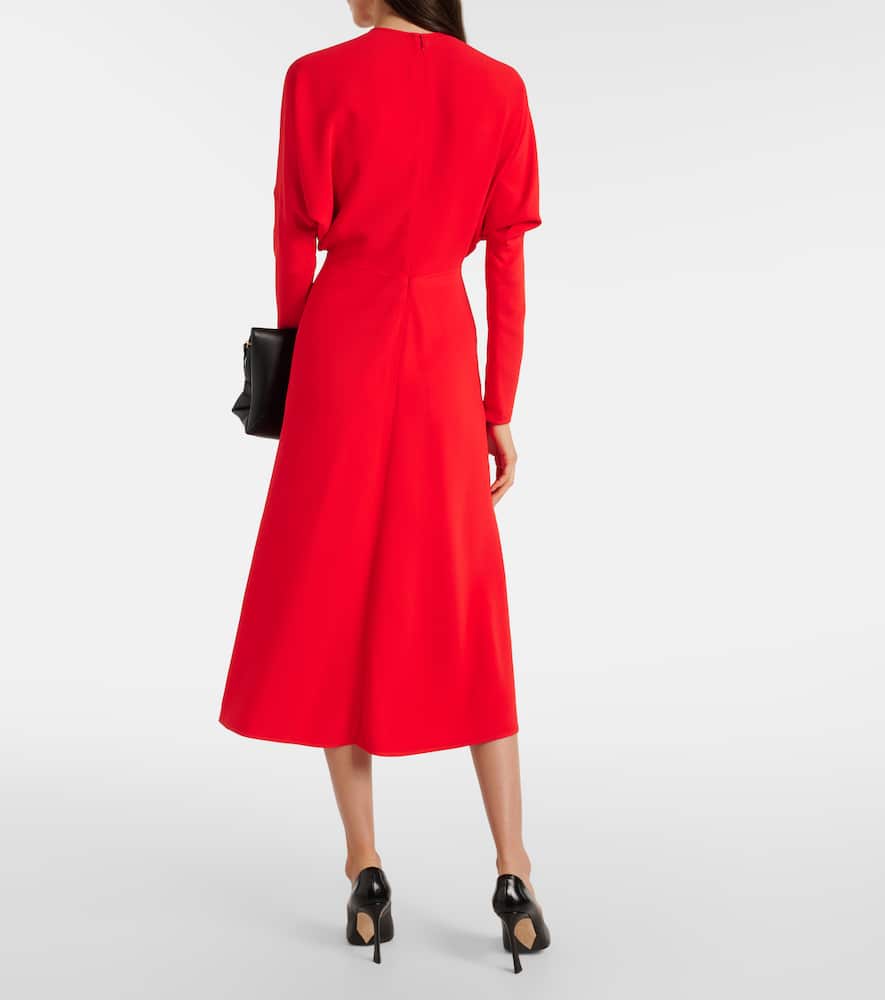Victoria Beckham Dolman Midi Dress In Red