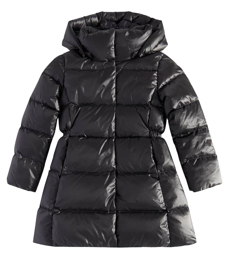 Polo Ralph Lauren Technical Down Coat In Black
