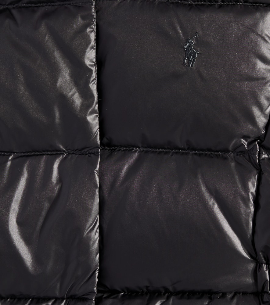 Polo Ralph Lauren Technical Down Coat In Black