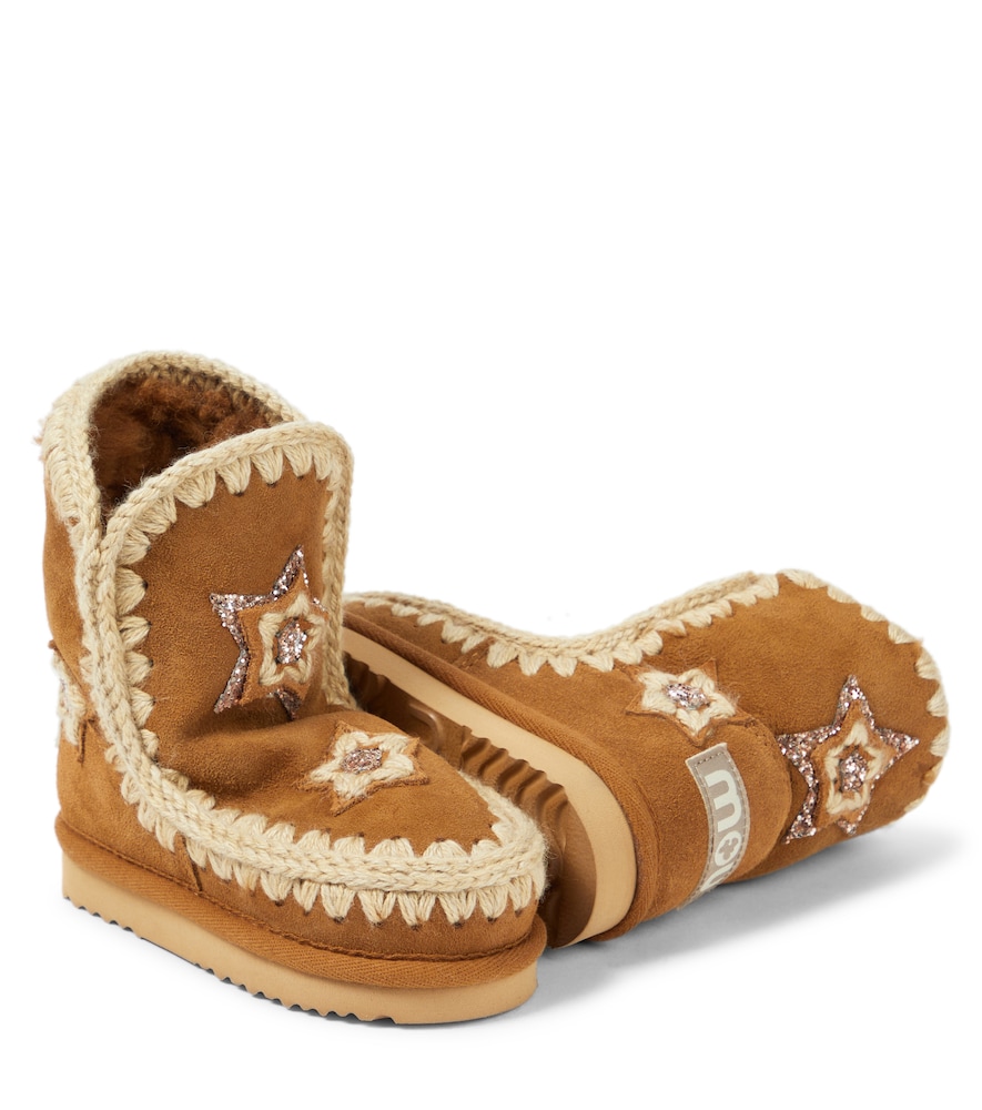  Mou Kids Mou Kids Botines De Ante Con Borrego 