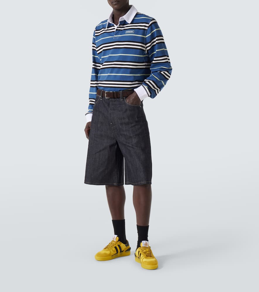 Lanvin Clay Sneakers In Yellow Suede And Fabric In Yellow