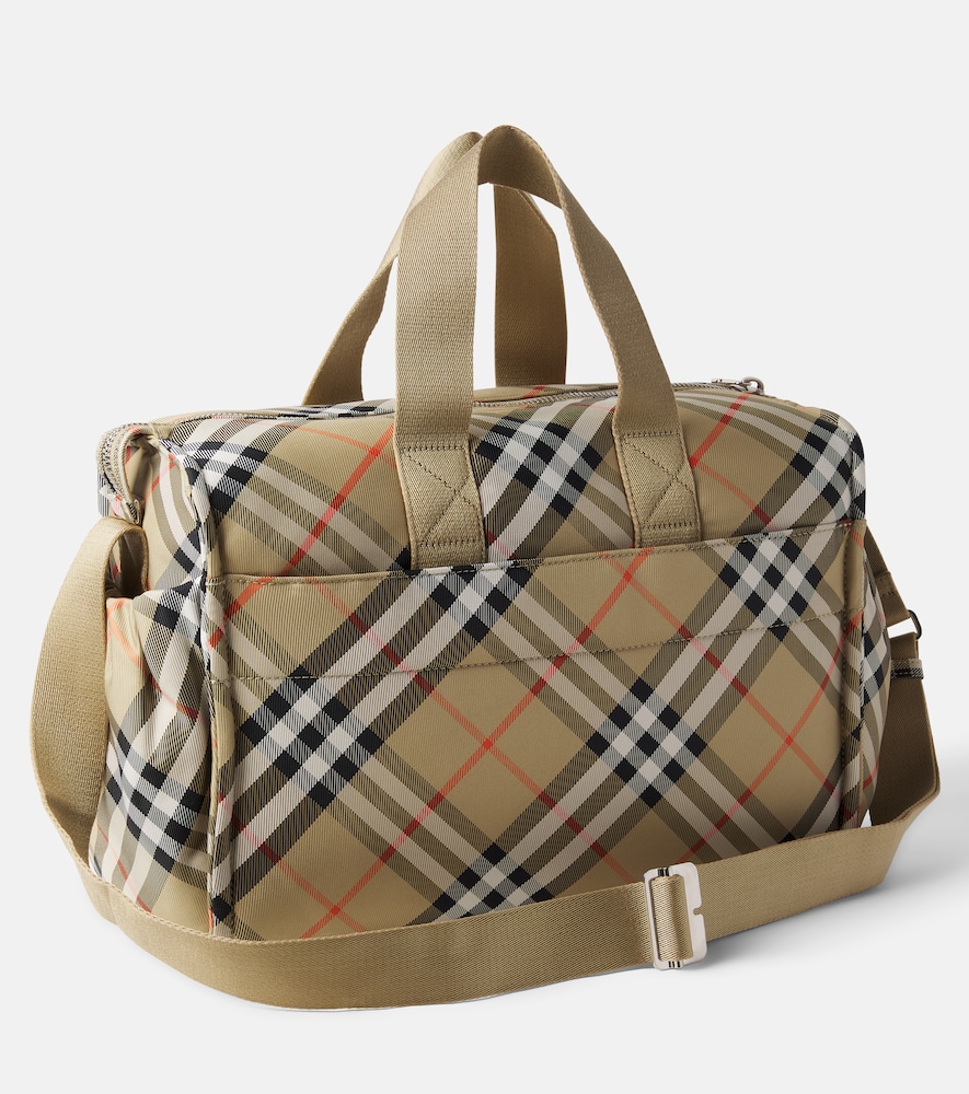  Burberry Kids Burberry Kids Bolso Cambiador De Lona Con Burberry Check 