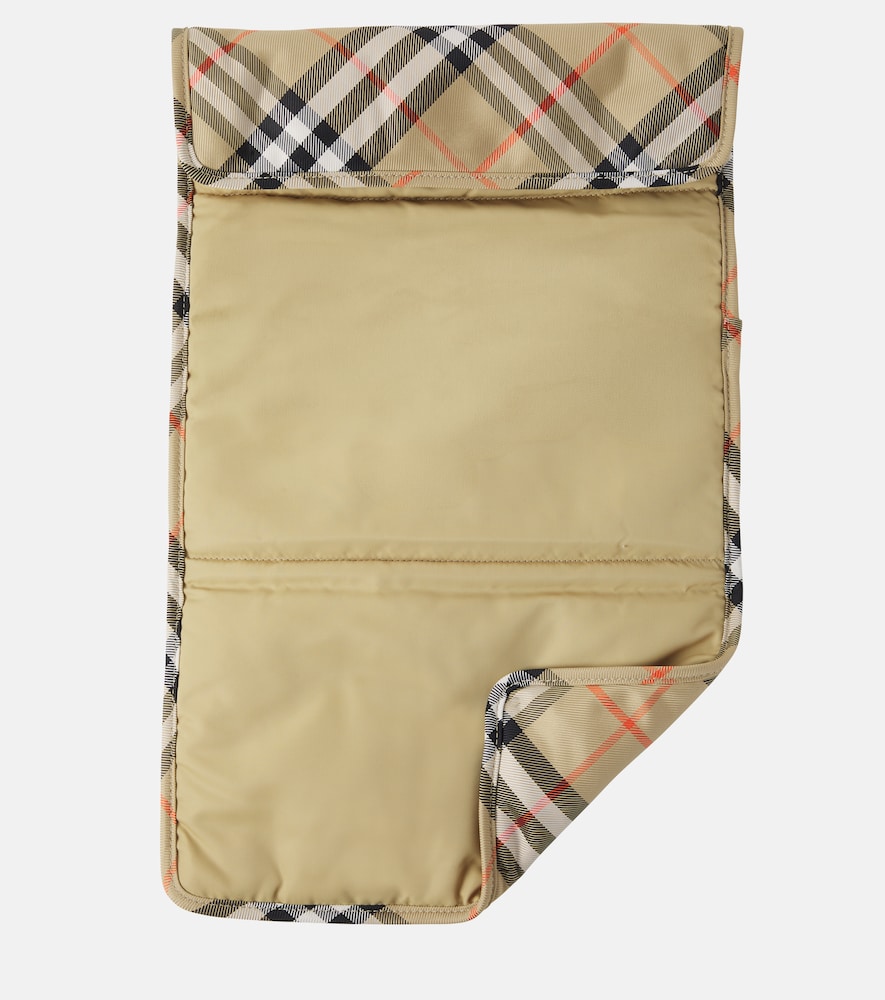  Burberry Kids Burberry Kids Bolso Cambiador De Lona Con Burberry Check 