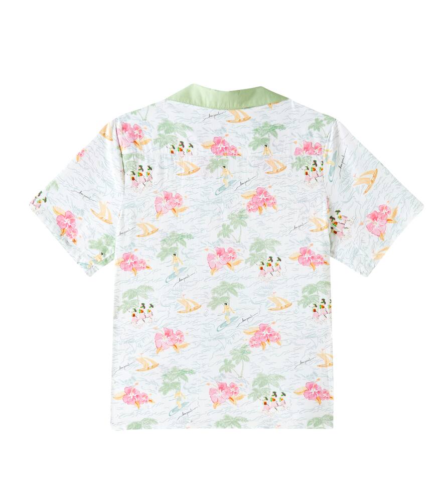 Bonpoint Steve Printed Cotton Poplin Shirt In Multicoloured