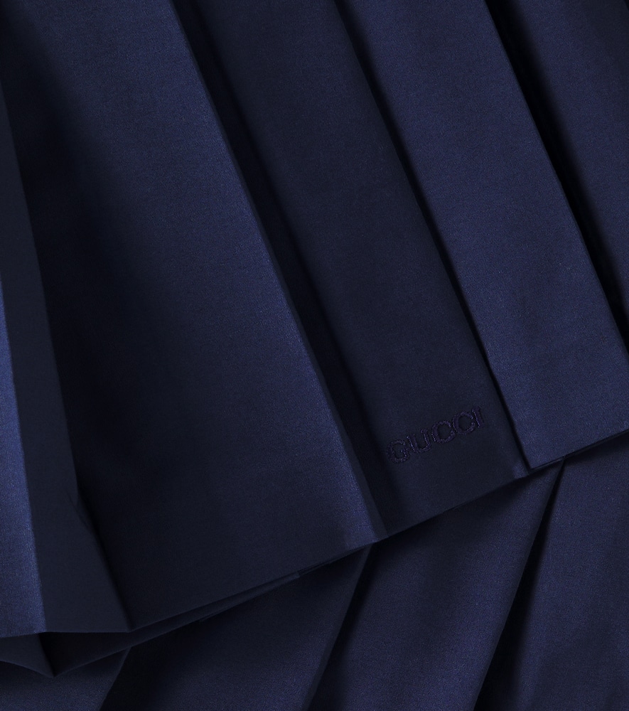GUCCI PLEATED COTTON SKIRT