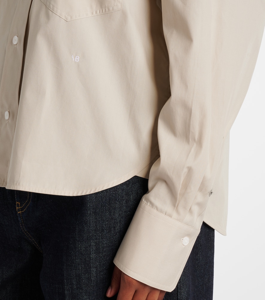  Victoria Beckham Victoria Beckham Cropped-hemd Aus Baumwolle 