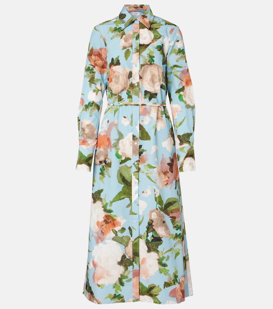 Floral shirt dress
