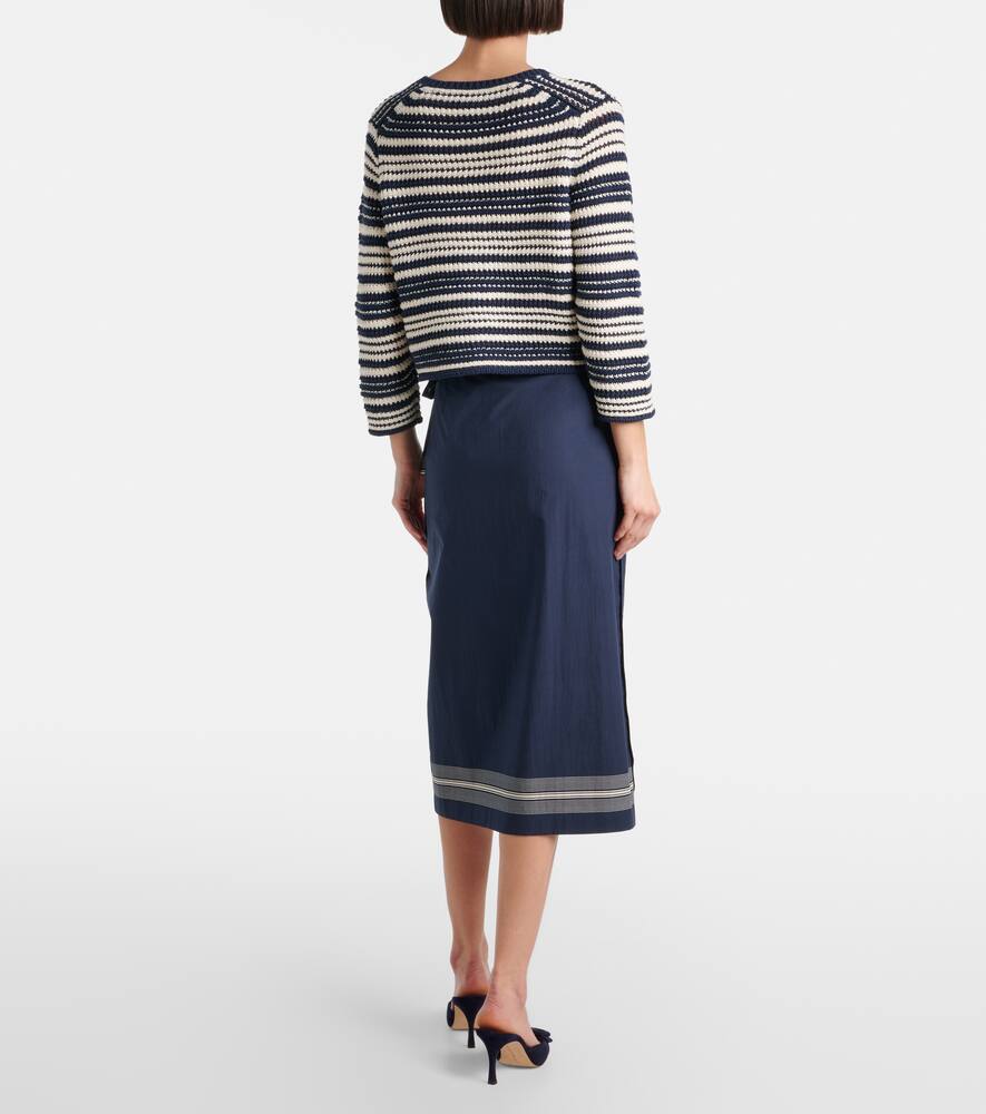 Vince Striped Textured Cardigan